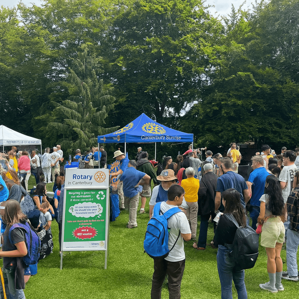 Community stalls and celebrations