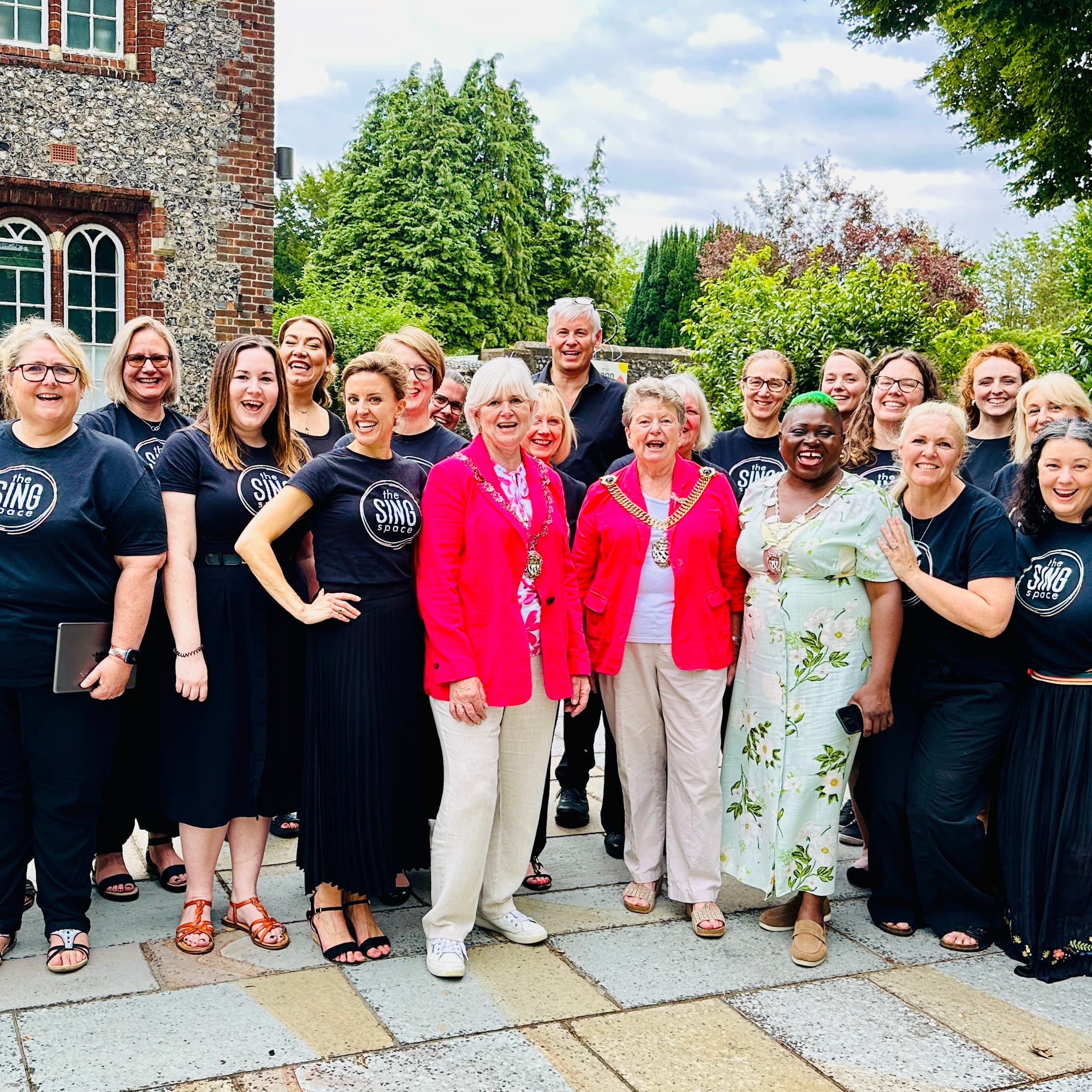 Some Voices choir with the Mayor